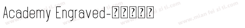 Academy Engraved字体转换